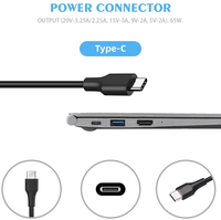 Chargeur de voiture USB Type C 65W universel 12V-24V, adaptateur allume-cigare DC pour Macbook HP Lenovo Asus Laptop