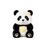 Story Panda pour enfants, tout-petits, enfants d'âge préscolaire, familles, musique, câlin, doux, avec cœur d'amour, LED