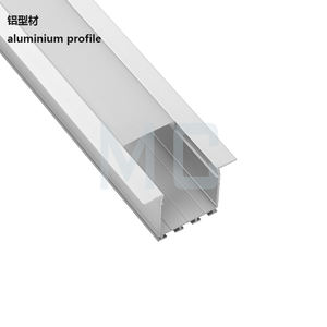Perfil de alumínio led aberto 1000*40*26, canal em u de alumínio com perfil embutido de flange para listras de led com clipes de mola - Product Image 3