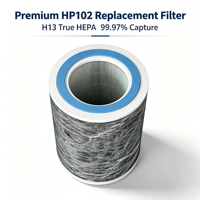 Filter Pengganti HP102 untuk Pembersih Udara HP100/HP102/PET/HC450/HC452 H13 True HEPA Premium Karbon Aktif 99,97%
