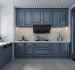 Cuisine modulaire laquée blanc mat au prix d'usine, armoires de cuisine modernes, armoires de cuisine avec accessoires - Product Image 2