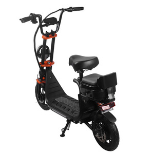 Scooter Eléctrico con Motor sin Escobillas, Alcance de 35 km, con Asiento Plegable, Dos Ruedas, para Adultos, Unisex, Negro, Enchufe Estadounidense - Product Image 3
