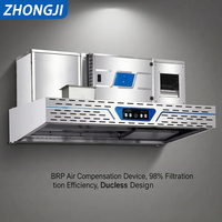 Système d'air frais en acier inoxydable 1200W, faible bruit, autonettoyant, sans conduit, avec épurateur de gaz pour cantine
