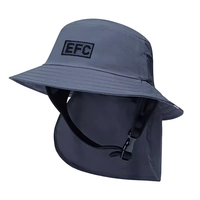 Chapeaux de seau de surf en nylon imperméables d'été unisexes avec capuchon de corde de surf de protection UV