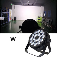 6 Pack 18x10W LED Slim Par Stage Light Dmx512 Contrôle pour Église Mariage DJ Mariage Banquet Hall Bar Aluminium Matériel Fly Case