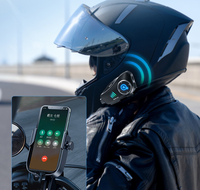 Casque de moto Q28 HD étanche avec matériau ABS, microphone intégré et enregistreur de conduite, casque sans fil