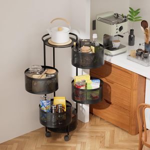 360 Degree Rotating Shelf Fruit <b>Vegetable</b> Fruit <b>Storage</b> Shelf Rack with Order Free Sample - Product Image 2
