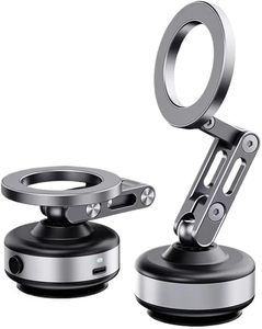 Soporte Magnético para Teléfono con Doble Succión al Vacío, Ajustable 360 Grados, Manos Libres, para Coche, Gimnasio, Espejo, Superficies Lisas - Product Image 1