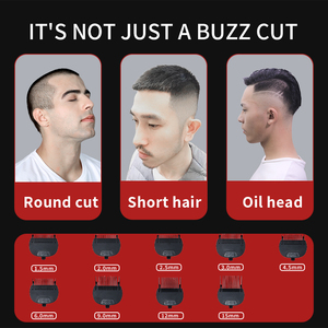 Kit Profesional para Cortar el Cabello, Cortadora de Pelo para Hombre, Recortadora de Barba, Cuchilla de Acero Inoxidable, Resistente al Agua IPX6, Recargable por USB - Product Image 3