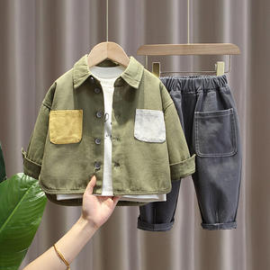 PSJ-Y0 Vente en gros de vêtements pour enfants, fabricant de vêtements pour garçons, ensemble de vêtements pour bébé garçon, vêtements de sport de luxe, ensemble de vêtements d'été pour garçon - Product Image 2