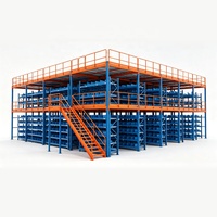 Plateforme de stockage modulaire en acier sur mesure, robuste et protégée contre la corrosion, pour entrepôt et mezzanine