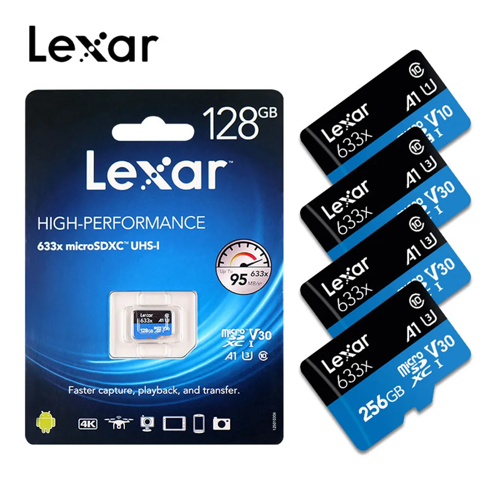 Genuine Lexar Memory Card 128GB 512GB 64gb Micro TF sd 32gb Flash Card 256GB Class10 for Phone PC Camera