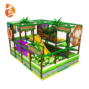 Jungle Thema Professionele Custom Kleuterschool Spelen Indoor Speeltoestellen Jungle Gym Speeltuin