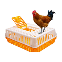 Cage de volaille de transport de ferme de poulet de capacité portante élevée cage de poulet caisse de poulet en plastique