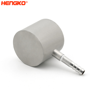 HENGKO Batu Karbonasi Stainless Steel 316L Diffuser Gelembung Halus untuk Gas O2 CO2 Ozon Sparger 0.5 hingga 70 Mikron untuk Bir - Product Image 4