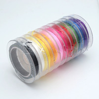 10M/Roll 0.8mm épaisseur élastique extensible cristal chaîne cordon mélangé couleur aléatoire pour la fabrication de bijoux Bracelet fil de perles