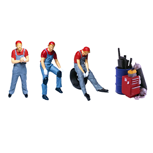 Figurine miniature 1:64 : Motocycliste, pilote de course et <span class=keywords><strong>réparateur</strong></span> en salopette - Product Image 5