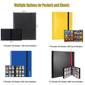 Carpeta Premium para 360 Tarjetas Coleccionables con 9 Bolsillos, Cierre Elástico y Carga Lateral para Juegos TCG y Tarjetas Deportivas - Product Image 2