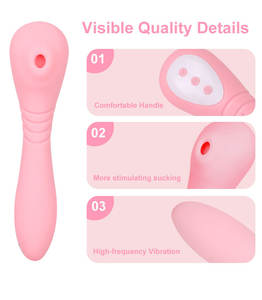 Vibrador de Succión de Silicona Premium LOTUSIF, Estimulación Corporal Dirigida, Masajeador de Pezones y Clítoris de Múltiples Velocidades, Vibrador Femenino - Product Image 2