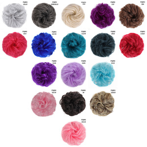 FQ001 Perruques chignon désordonné en cheveux synthétiques 10 cm, fibre haute température résistante à la chaleur, style bandeau pour femmes - Product Image 4