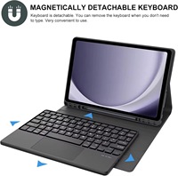Étui clavier sans fil magnétique en cuir pour tablette Lenovo Tab P12 12.7 TB-370FB TB-371FC avec stylet et clavier