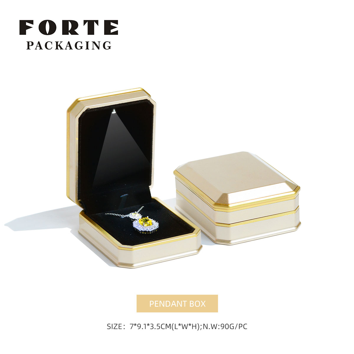 Gold Pendant Box
