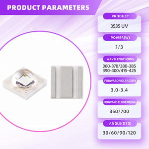 Harga Pabrik LED UV Ungu Daya Tinggi 1 Watt 3 Watt 3535 SMD LED <span class=keywords><strong>Diode</strong></span> untuk Pengerasan UV - Product Image 2