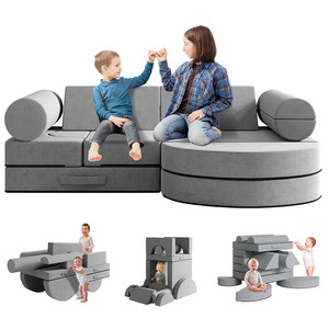 Canapé de jeu modulaire pour enfants personnalisé, en mousse, avec tapis d'escalade pour enfants de 3 ans et plus - Product Image 5