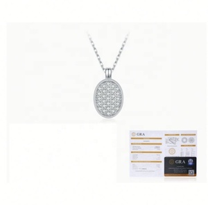Ensemble de Mariage et Fiançailles de Luxe en Argent et Moissanite (Collier et Boucles d'Oreilles) - Vente en Gros Usine - Couleur GRA D Plaqué Rhodium - Cadeau Idéal - Product Image 2