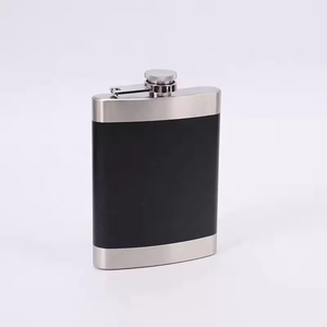 Flacon noir mat pour hommes, idéal pour le camping, s'adapte aux poches de veste, flacon à boisson étanche, flacon à liqueur en métal, flacon à whisky portable de poche - Product Image 3