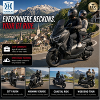 Scooter à essence 150cc refroidi par eau EURO 5, cyclomoteur de tourisme pour adultes, moteur 4 temps, système BOSCH EFI, moteur 10,5 kW, vitesse maximale de 95 km/h