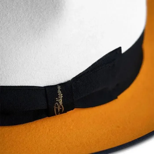 white orange Wool Felt Fedora <b>Hat</b> With 56-58CM Unisex Formal Dress <b>Hat</b> Adult Four Seasons Casual Style - Product Image 3