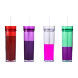 Gobelet en acrylique double paroi de 16 oz avec couvercle et paille pour le bubble tea – Vente en gros directe pour les fournitures de magasins de boba - Product Image 5