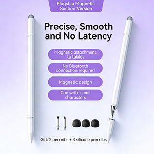 Stylet capacitif magnétique à haute sensibilité en alliage d'aluminium à fonction 3-en-1 pour Samsung, iPad, <span class=keywords><strong>Mac</strong></span>, Huawei - Product Image 4
