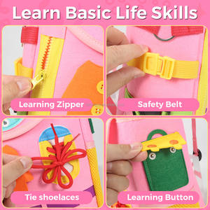 2025ベストセラーバックパック新デザインモンテッソーリフェルトビジーボードバッグ,ユニセックスギフト用 - Product Image 5