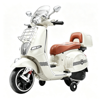 Moto électrique pour enfants 12V HT 1383-2A avec phare LED, roues d'apprentissage, télécommande et démarrage progressif – Vente en gros