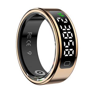 Bague intelligente tactile HR017 avec écran LED blanc, contrôle gestuel pour <span class=keywords><strong>TikTok</strong></span> et photographie à distance, couleurs noir/or/argent - Product Image 3