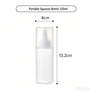 Botol Bumbu Rumah Tangga Grosir 40ml 60ml 80ml 120ml, Botol Plastik Portabel untuk Saus Salad, Kecap, Cuka, Barbekyu Luar Ruangan - Product Image 6