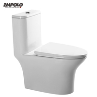 Empolo Moderne Une Pièce En Céramique Sanitaire Cuvette De Toilette Ensemble Blanc Lavage Siège De Chasse D'eau pour Salle De Bains Projet À Prix Économique
