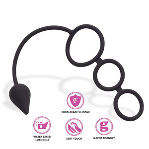 Piccolo Plug <span class=keywords><strong>Anale</strong></span> di Alta Qualità Deluxe con Anello Penieno per Giochi Erotici Fetish, Massaggiatore Personale per Sesso - Product Image 5