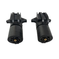 Adaptateur de remorque plat multifonction 7 voies rond à 4/5 broches Fiche de câblage Truck RV Tow Lights