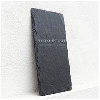 Tuiles de toit en ardoise naturelle noire chinoise bon marché pour maisons, bardeaux d'ardoise à surface fendue pour revêtement mural extérieur et toitures de villas