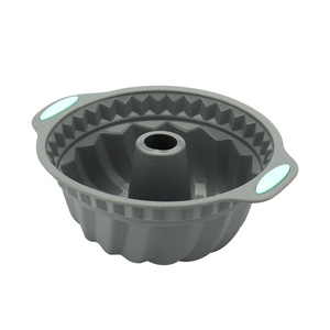 Moules de cuisson en silicone rectangulaires à 6 cavités, sûrs pour les aliments, ensembles de moules à gâteaux, plaque à gâteau chiffon carrée bicolore, pour la cuisson de donuts et de pains - Product Image 6