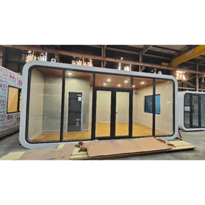 บ้านคอนเทนเนอร์เหล็กกลางแจ้ง, บ้านแคปซูลวิลล่าพร้อมดีไซน์ทันสมัยและคุณสมบัติกันน้ำ - Product Image 3