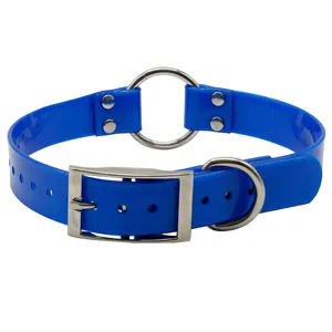 Genuine Reflective TPU Coated Nylon Dog Collars Soft Personalized Leash with Zinc Alloy Buckle Durable Plastic Material
