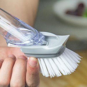 Juego de cepillos de limpieza de cocina con cepillo extraíble, dispensador de esponja, mango largo, limpiador de ollas, dispensador automático de líquidos - Product Image 5