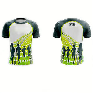 เสื้อยืดผู้ชายแบบใหม่ ดีไซน์เองได้ ผลิตจากโพลีเอสเตอร์ 100% ขายดีที่สุด แบบเปล่า แขนสั้น ขายส่ง รับสกรีนลายแบบซับลิเมชั่น ระบายอากาศ แห้งเร็ว - Product Image 1