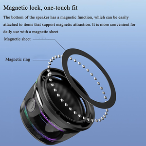 Mini Magnetic Bt Loa Di Động G200 Không Dây Đầy Màu Sắc Điện Thoại Nhỏ Loa Với Đa RGB Màu Sắc Cho Iphone Android - Product Image 5