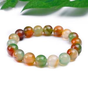 Pulsera de Cristal de Ágata Pavo Real de Piedra Natural 2026 para Reiki, para Eventos de Puestos Callejeros, Suministro de Regalos, Pulsera de Círculo Único - Product Image 1