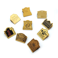 Clip de reliure vintage personnalisé en métal doré antique, pince à pages en laiton pour journal, papeterie, cadeau